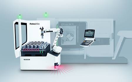 Robo2Go is designed for mobile use on up to four turning centers.